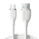 CABO COLORIDO 3A USB PARA USB C BRANCO