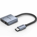 ADAPTADOR AUDIO VENTION BIGHA USB TIPO-C MACHO - JACK 3.5 HEMBRA