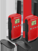 Motorola TALKABOUT T42 rádio two-way 16 canais Preto, Vermelho