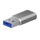 AISENS A108-0677 adaptador para cabos USB Type-C USB Type-A Cinze