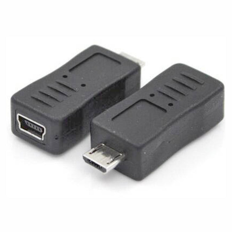 FICHA ADAPTADORA MICRO USB MACHO  MINI USB FÊMEA