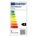 ARMADURA LED COM SENSOR 7W 480LM 6500K LUZ FRIA 43.9X5.5CM EDM