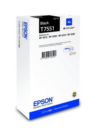 TINTEIRO EPSON PRETO T7551XL PRETO