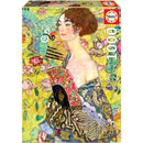 EDUCA - PUZZLE 1000 DAMA COM LEQUE, GUSTAV KLIMT 19932