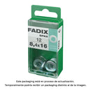 CAIXA S 12 UNID. ANILHA PLANA ZINCO 8,4X16MM FADIX
