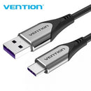 CABLE USB-C TO USB 2.0 VENTION COFHH, FC 5A 2M (GREY)