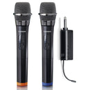 LENCO MICROFONE CONJUNTO DE 2 SFIO CRECETOR PORTATIL PRETO