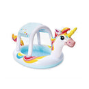 PISCINA INFANTIL, UNICÓRNIO COM ASPERSOR, 254 X 132 X 109 CM
