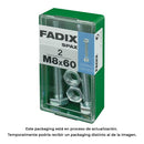 CAIXA S 2 UNID. PARAFUSO METRICO CAB HEX+PORCA ZINCO M 8X60MM FAD