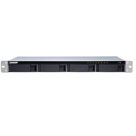 QNAP TS-431XeU NAS Rack (1U) Ethernet LAN Preto, Aço inoxidável A