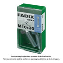CAIXA S 2 UNID. PARAFUSO METRICO CAB HEX+PORCA ZINCO M 10X30MM FA