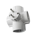 FICHA 4 TOMADAS T/TL SAÍDAS LATERAIS 16A 250V 4,8MM (EMBALADA)