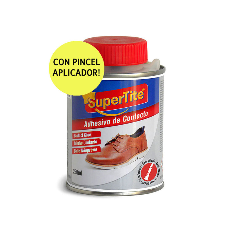 ADESIVO DE CONTACTO, EMBALAGEM COM PINCEL 250ML A2500 SUPERTITE