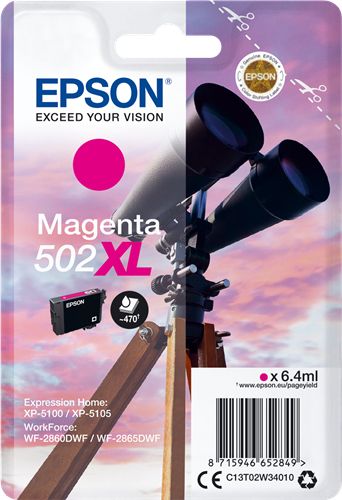 Epson 502XL tinteiro 1 unidade(s) Original Rendimento alto (XL) M