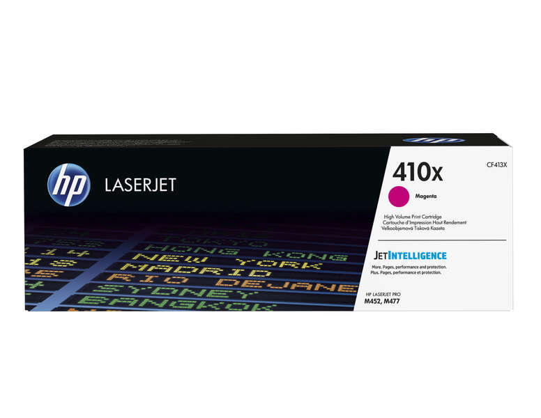 HP Toner LaserJet original 410X magenta de elevado rendimento