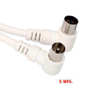 PROLONGADOR TV-VIDEO CURVO 9,5MM, 5M EMBALADO BRANCO EDM