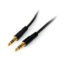 StarTech.com Cabo Áudio Estéreo Ângulo Direito Slim 3.5mm 1 m - M