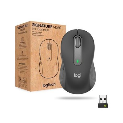 Logitech Signature M650 rato Mão direita RF Wireless + Bluetooth