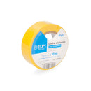 FITA ISOLANTE 10M X 19MM AMARELA EDM ALTA QUALIDADE