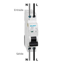 DISJUNTOR MAGNETOTÉRMICO REVALCO 1 POLO+NEUTRO 16A (ESTREITO)