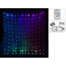 CORTINA 400 LED RGB COM CONTAS TRANSPARENTES