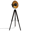 CANDEEIRO TRIPÉ MODELO ´´LOFT LAHTI´´ PRETO E27 156,5X65X57CM