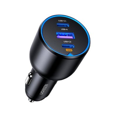 CARGADOR COCHE UGREEN 2*USB-C PD+USB-A  130W