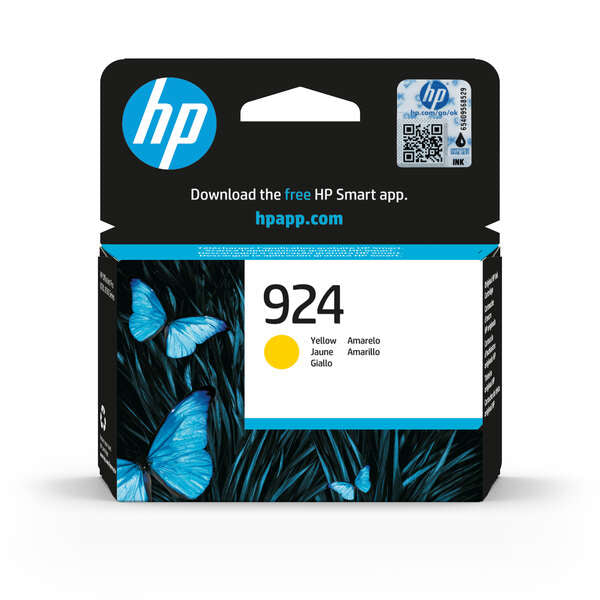 HP Tinteiro Original 924 Amarelo