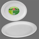 PRATO OVAL BIODEGRADÁVEL Ø32 CM, 25 UNIDADES