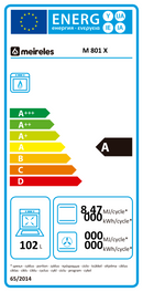 FOGÃO MEIRELES M801XNAT ST( AÇO INOXIDÁVEL  - 5 G  - GÁS  )