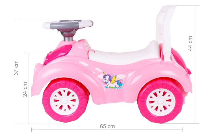 CARRO ANDADOR INFANTIL COM BUZINA ROSA