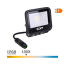 PROJETOR LED 20W 1520LM 4000K LUZ DIA BLACK SERIES 12,4X10,6X2,8C