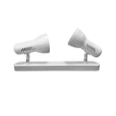 CANDEEIRO DE TETO 2 FOCOS COR BRANCO E27 MODELO GALAXY 60W EDM