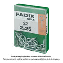 CAIXA M 22 UNID. CAMARÃO FECHADO ZINCO 2,0X25MM FADIX