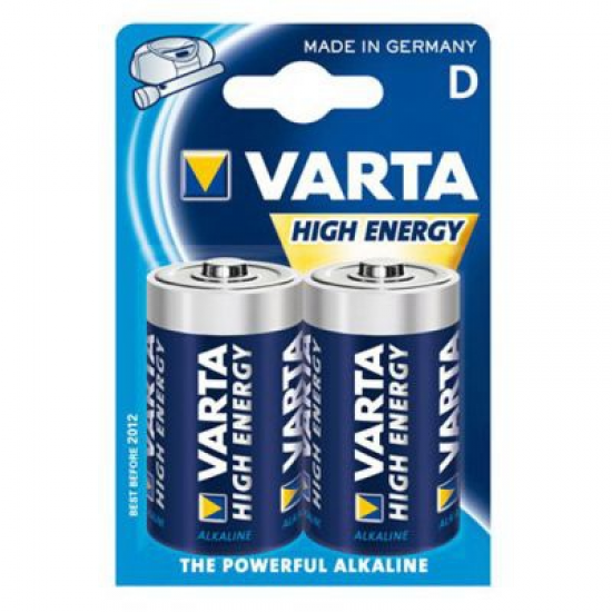 Varta High Energy D, 2 pcs Bateria descartável Alcalino
