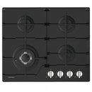 CONFORTEC PLACA 4GAS VIDRO PRETO