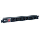 EQUIP REGUA 8 TOMADAS 6 X IEC-C13 + 2 X IEC-C16 SWITCH ONOFF