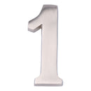 NUMERO 1 NIQUEL MATE 10CM FIXAÇÃO INVISIVEL EDM