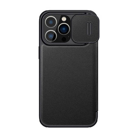 CAPA NILLKIN QIN PRO EM PELE PARA IPHONE 14 PRO (PRETO)