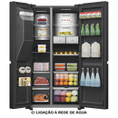 HISENSE SIDE BY SIDE 1795X910X730MT 614LT NF DA PRETO (E