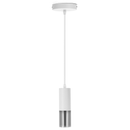 PINGENTE DE FERRO BRANCO CLARO (SEM FONTE DE LUZ) GU10
