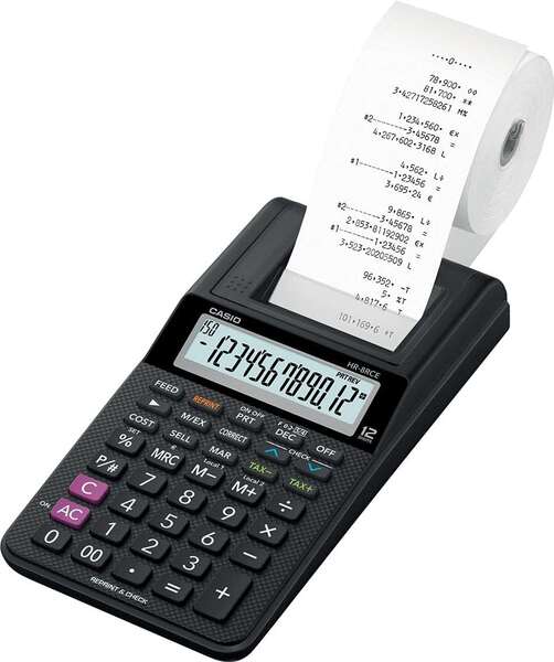 CALCULADORA CASIO SECRETAR.-HR8RCEBK