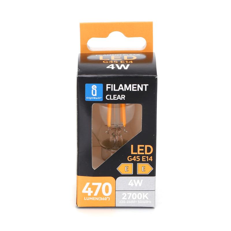 LED E14 G45 4W. LUZ QUENTE