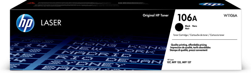 HP Toner Laser Original 106A Preto