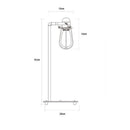 CANDEEIRO DE MESA METÁLICO VINTAGE E27 60W 22X51CM EDM