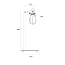 CANDEEIRO DE MESA METÁLICO VINTAGE E27 60W 22X51CM EDM