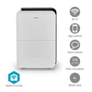 DESUMIDIFICADOR NEDIS DE AR 30LDIA 210M³H WIFI