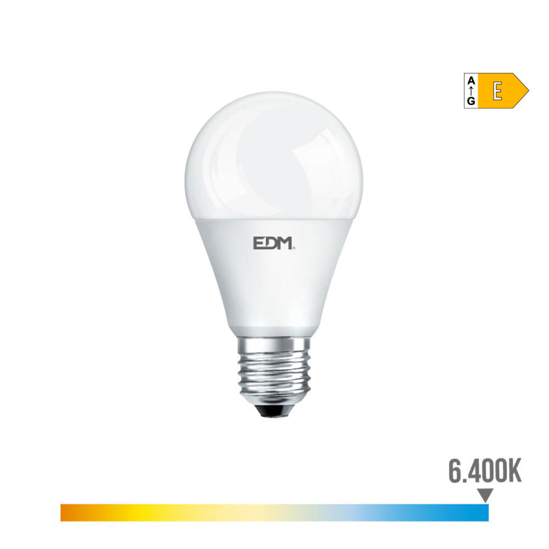 LÂMPADA STANDARD LED E27 17W 1900LM 6400K LUZ FRIA Ø6,5X12,5CM ED