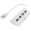 HUB HAMA 4 USB 2.0, 480 MBITS BRANCO - 200120