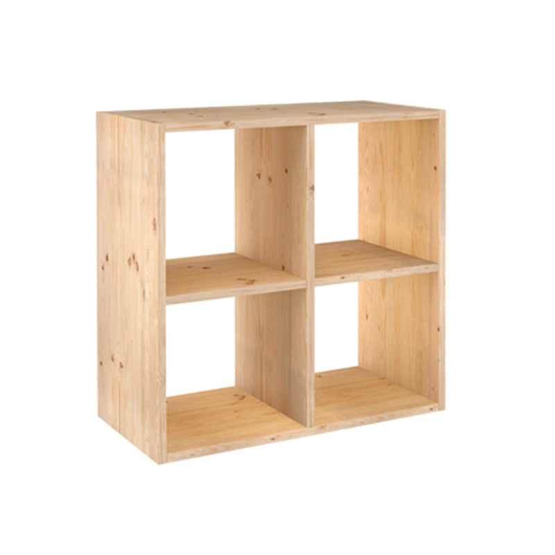 ESTANTE MODULAR COM 2X2 CUBOS DINAMIC PINHO MACIÇO 70,8X70,8X33CM